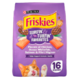 Purina Friskies Dry Cat Food for Adult Cats & Kittens, Surfin’ & Turfin